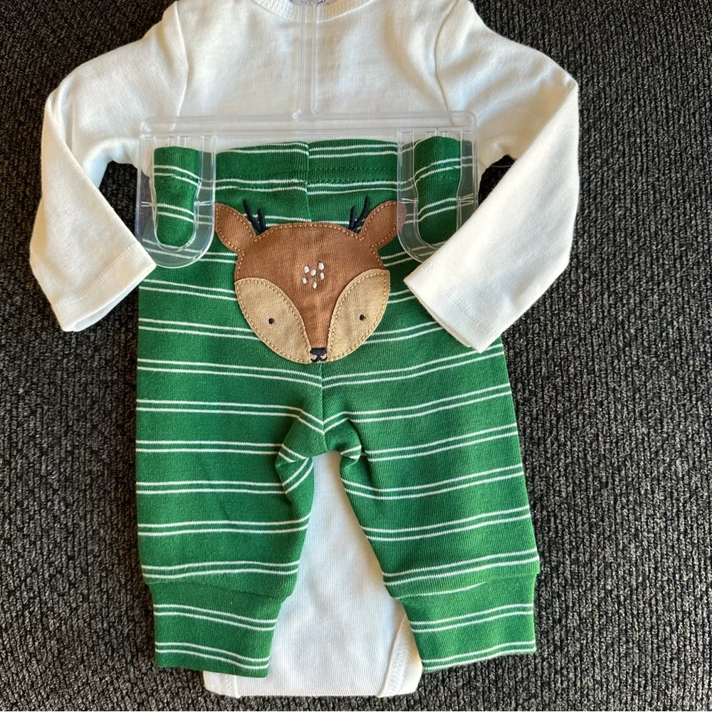 Carters 2 piece Christmas reindeer set